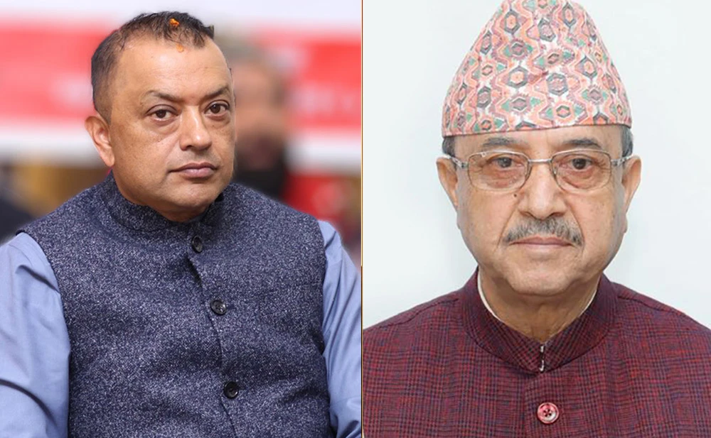 गगन थापा रास्वपाको प्रथम महाधिवेशनको उद्घाटन स्थलमा