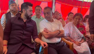 गोपालमान श्रेष्ठप्रति अन्तिम श्रद्धाञ्जली दिन रवि लामिछाने काँग्रेस केन्द्रीय कार्यालयमा