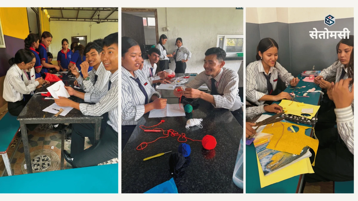 देवदह बुद्ध पब्लिक स्कुलमा राखी बनाउने प्रतियोगिता