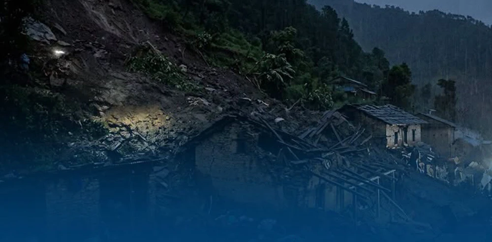 पहिरोले दार्चुलाको चौलानी नदी आंशिक थुनियो, उच्च सतर्कता अपनाउन आग्रह
