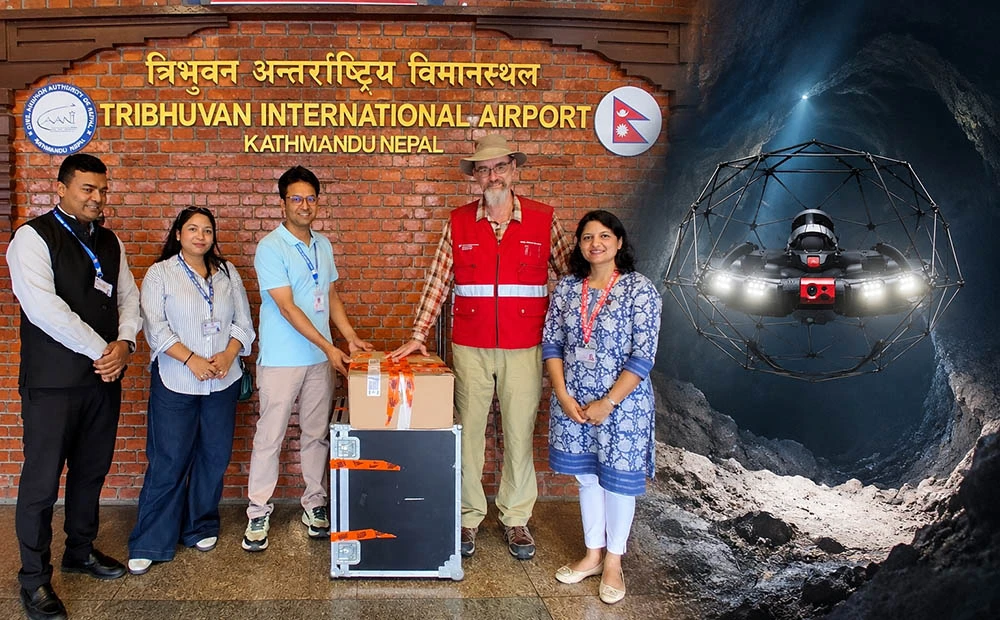 स्विट्जरल्यान्डले दियो सुरुङ उद्धारमा प्रभावकारी हुने विशेष प्रकारको ड्रोन