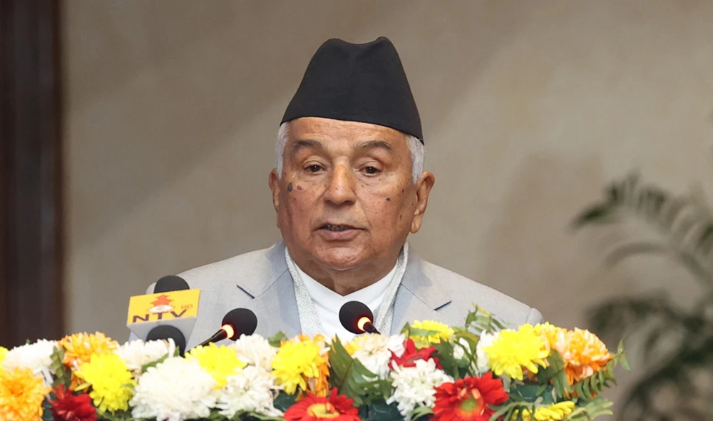 संविधानको पूर्ण कार्यान्वयन गर्न राष्ट्रिय संकल्प आवश्यक छ- राष्ट्रपति पौडेल