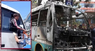 त्रिपुरेश्वर बस आगलागीमा घाइते चालकको मृत्यु