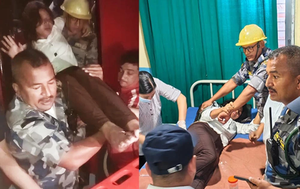 अविरल वर्षका कारण नवलपरासीको सदरमुकाम परासि बजार डुबानमा 