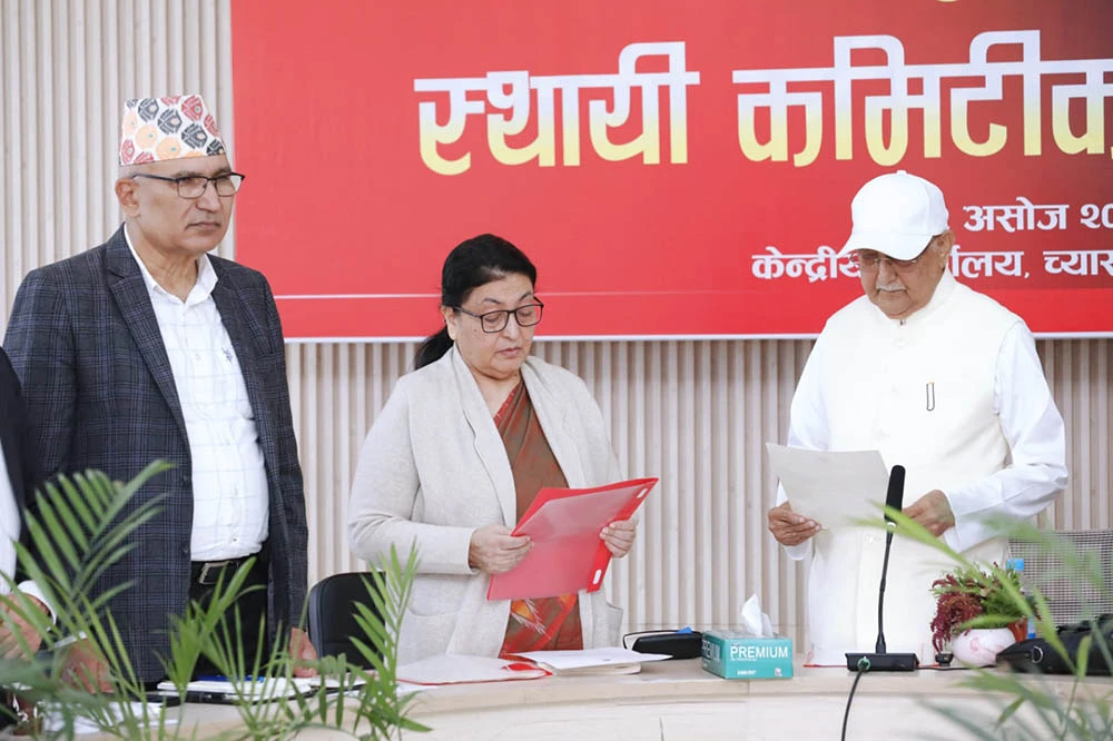 एमालेकी वरिष्ठ नेता विद्यादेवी भण्डारीलाई कस्तो भूमिका दिइयो ?