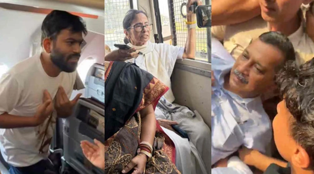 दिल्लीमा ककरोचको प्रदर्शन : ममता, केजरीवालसहित विपक्षी नेताहरू प्रहरी नियन्त्रणमा